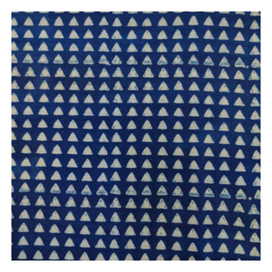 ผ้าฝ้ายพิมพ์ลายเรขาคณิตสีคราม - Product Image 6