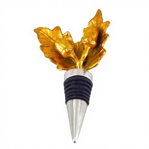 Bouchon de bouteille en laiton, étiquette privée, avec décoration de maïs doré plaqué Nickel par axial, accessoires pour la maison - Product Image 1