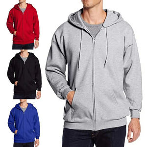 Sweat à capuche d'hiver pour homme en molleton 100% coton avec poche, respirant et à séchage rapide, design décontracté - Product Image 4