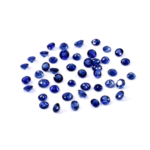 Zafiros azules naturales de Ceilán sin tratar, calibrados en forma redonda de 3 mm, piedras preciosas de zafiro azul facetadas naturales sueltas para la fabricación de joyas. - Product Image 2