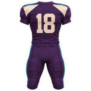 Premium Custom American Football Jersey and <b>Pants</b> Set for Men’s Teams <b>Padded</b> Breathable Fitted Men's Uniform - Product Image 3