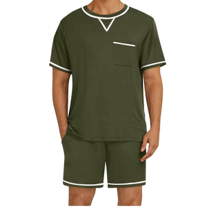 Conjunto de Verano Personalizado de Alta Calidad para Hombre, Camisa Casual de Manga Larga Tejida y Transpirable, Nuevo Modelo con Patrón Sólido, Servicio OEM - Product Image 1