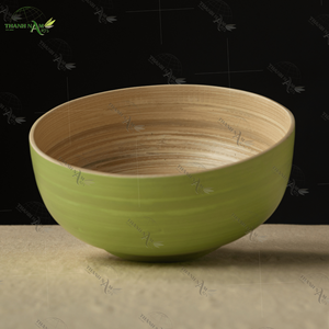 Cuenco de bambú ecológico personalizado, diseño clásico reutilizable para fiestas de Vietnam - Product Image 1