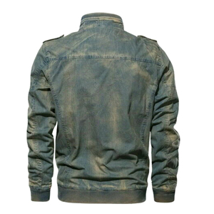 Men Regular Fit <b>Denim</b> Jacket Winter Y2K Embroidered Vintage Washed Trucker <b>Coat</b> Casual Streetwear Fashion Outerwear - Product Image 5