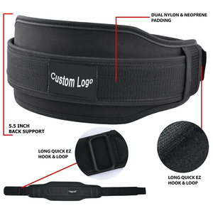 Customized Logo Neoprene <b>Belts</b> for Adults Bodybuilding & Weightlifting Gym Workout Fitness New Sale for Football Training - Product Image 5