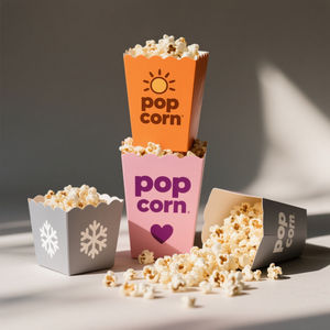 Wholesale Reusable Food Grade Custom Size Cinema Theater <b>Snack</b> Paper Box Cup Halloween Popcorn Cups Disposable Popcorn Bucket - Product Image 3