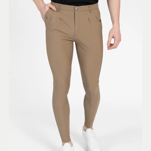 Pantalons d'équitation pour homme, coupe slim, haute élasticité, respirants, pour entraînement professionnel, confortables. - Product Image 1