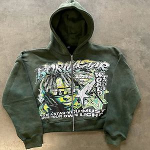 Snail Embroidery Hoodies Premium Fashion Custom Design Wholesale 100% Cotton Autumn Unisex Knitted - Product Image 5