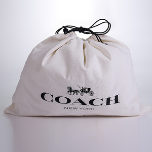 Offre Spéciale petit sac à cordon en coton noir personnalisé sac à provisions direct d'usine - Product Image 6