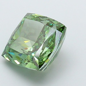 Diamant de laboratoire CVD vert vif fantaisie modifié taille coussin carré de 5,01 carats, clarté VS1, excellente taille, pierre précieuse de luxe pour bijoux - Product Image 2