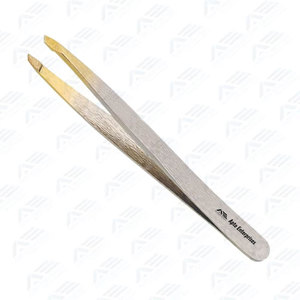 Herramienta de belleza para depilación facial de precisión, instrumento de belleza para uso profesional, pinzas para dar forma a las cejas con punta afilada inclinada - Product Image 4