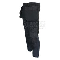 Pantalon de travail pour hommes grande taille, robuste, pour les artisans, les mécaniciens, les techniciens, usage intensif, extérieur, renforcé, séchage rapide, respirant