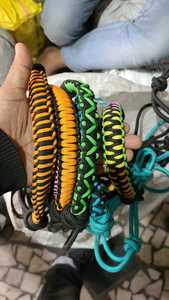 Licol pour cheval en corde PP colorée, personnalisation de la couleur et du design, licol en corde avec muserolle tricotée, fabricant de licols pour cheval - Product Image 5