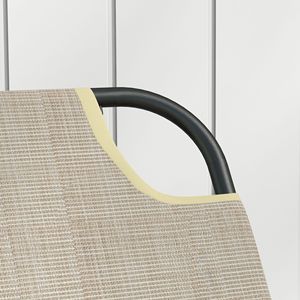Sedia a Dondolo Marrone Chiaro per Uso Interno ed Esterno, Modello Serenity - Product Image 6