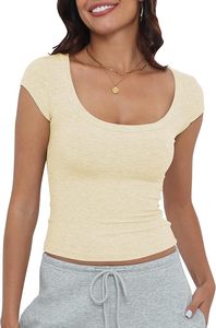 Camisetas de Cuello Redondo Color Caqui, Manga Corta, Verano, Casual, Tallas Grandes, OEM, 100% Algodón, Unisex, Corte Ajustado, Cuello con Lazo, Color Sólido - Product Image 4