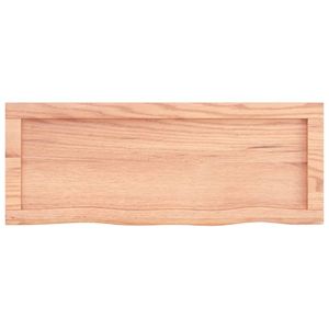 ชั้นวางของติดผนังไม้โอ๊คสีน้ำตาลอ่อน 31.5x11.8x0.8 นิ้ว - Product Image 6