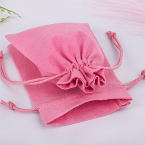 Promotional Pink <b>Drawstring</b> Jewelry Pouch Custom Logo Printing Rectangular Shape <b>Bag</b> For <b>Small</b> Storage Packaging - Product Image 6