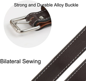 Strong Durable Alloy Buckle <b>Pet</b> <b>Collars</b> Bulk Orders Premium Selling Leather Made Inner Lining Dogs Leather <b>Collar</b> - Product Image 3