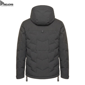 OEM High Quality Men Waterproof Hooded Puffer <b>Jacket</b>, Unisex Tactical Winter Outerwear <b>with</b> <b>Zipper</b> <b>Pockets</b> - Product Image 2