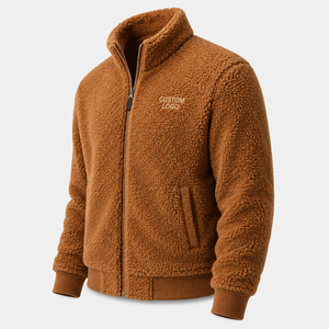 Veste Teddy Homme Tendance en Polaire Épaisse – Manteau d'Hiver Confortable avec Personnalisation OEM - Product Image 2