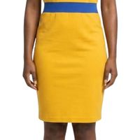SGRho 22 Robe dorée pour femme, sans manches, ajustée, longueur midi, avec ceinture bleue, tenue personnalisée pour sororité grecque, vêtements décontractés ou formels pour événements