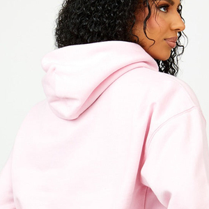 Sweat à capuche pour femme en polyester et coton, imprimé graphique décontracté, design de logo personnalisé, streetwear personnalisé, haut à capuche tendance - Product Image 4