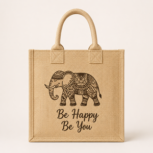 Natural Jute Tote Bag Custom Printed Eco Friendly Reusable Shopping Grocery <b>Gift</b> Bag Promotional Tote Wholesale Supplier - Product Image 3