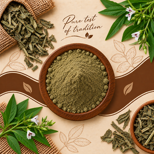 Polvo de Hoja de Kalmegh Seca Natural 500 g, Polvo Herbal 100% Puro de Andrographis Paniculata ELIXIRA HERBS Gujarat - Product Image 1