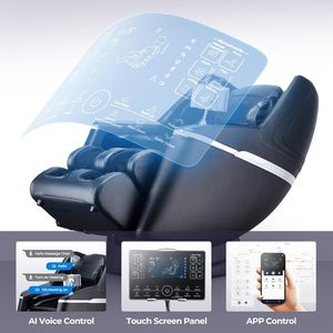 Silla de Masaje Shiatsu de Lujo 4D con Gravedad Cero, Calefacción, Presión de Aire y Función de Elevación para Todo el Cuerpo - Product Image 6