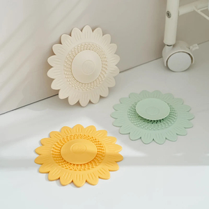 1 unidad de almohadilla desodorante para filtro de desagüe de suelo con diseño floral, cubierta desodorante para desagüe de lavabo/fregadero - Product Image 5