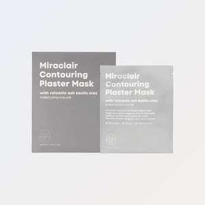 Mascarilla facial Miraclair Contouring Plaster Mask Pack, 5 láminas, hecho en Corea, blanco, niacinamida, a base de hierbas, para todo tipo de piel - Product Image 1