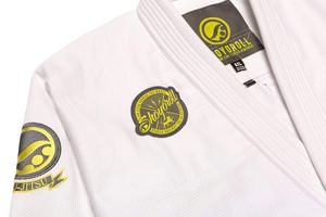 Conjuntos de Uniformes de Kimono Profesionales Blancos para Jiu-Jitsu Brasileño (BJJ) para Adultos, 100% Algodón, Personalizables, Duraderos y Transpirables - Product Image 5