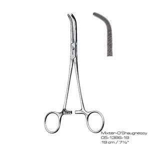 INSTRUMENTS CHIRURGICAUX IAA Pinces chirurgicales courbées en acier inoxydable, taille personnalisable, certifiées CE pour usage général - Product Image 1