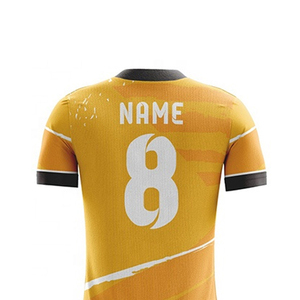 Maillot de football personnalisé respirant à séchage rapide 100% polyester maille manches courtes unisexe été haute qualité - Product Image 5