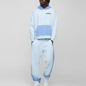 Survêtements Homme Bicolores à Prix Abordable 2026 avec Logo Personnalisé – Ensemble Sport Confortable et Respirant pour Hommes - Product Image 1