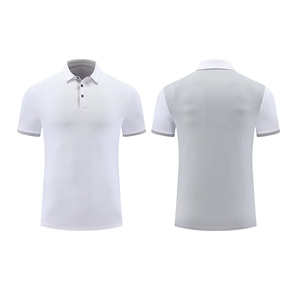 เสื้อโปโลแขนสั้นผู้ชาย คอปก ตัดต่อสี ผ้าถักเนื้อแน่น แห้งเร็ว สวมใส่สบาย ทรงปกติ ดีไซน์กระดุม - Product Image 6
