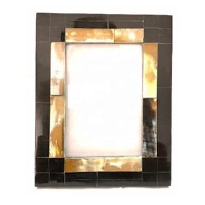 Lining Pattern Horn Inlay Picture <b>Photo</b> <b>Frame</b> Tabletop Desk Hallway Horn <b>Photo</b> <b>Frame</b> Ideal Living Room Home & Office Decor - Product Image 6