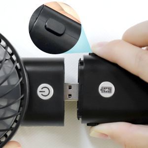 Ventilatori Portatili (ABC) a Batteria Ricaricabile, 3 Livelli di Velocità, 5-20 Ore di Autonomia, Vento Potente, Funzione Power Bank - Product Image 6