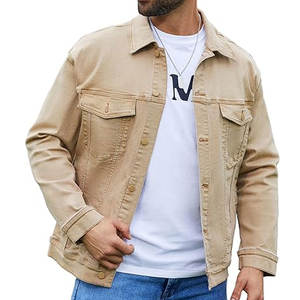 Veste en jean pour hommes, sur mesure, vente en gros, fabrication en usine, nouvelle arrivée, manches longues - Product Image 1