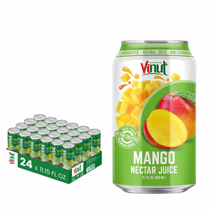 VINUT Mango Juice Drink 330ml Sin azúcar OEM/ODM Fabricante de Vietnam Precio de fábrica Muestra gratis Etiqueta privada - Product Image 1