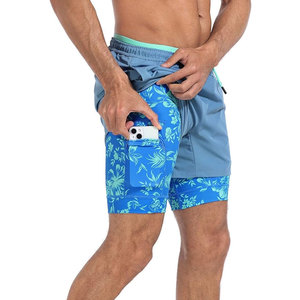 OEM Men’s Gym Shorts Solid Color <b>Mid</b> Waist Lightweight Quick Dry Breathable Training Sports Shorts Bulk - Product Image 6