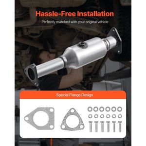 Convertitore Catalitico Posteriore di Ricambio per Honda Accord 2.4L 2003-2007, Compatibile con Motore 2.4L L4, OE 16299 ST - Product Image 6