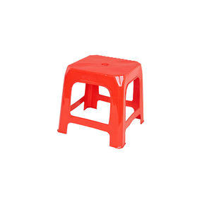 Taburete estampado de rayas de diseño moderno, duradero, ligero, de plástico, ecológico, apilable para uso escolar en el hogar para adultos y niños - Product Image 5