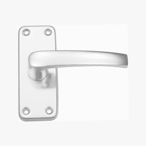 Poignée de porte en aluminium de qualité supérieure, design élégant, avec plaque de fixation, pour usage domestique et professionnel, provenant d'Inde. - Product Image 1