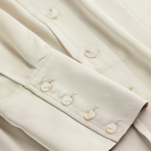 Nueva Camisa Blanca Lisa de Moda para Mujer, Camisa de Oficina, Camisa de Piloto - Product Image 4