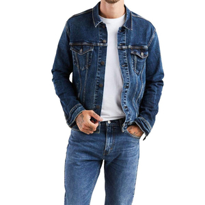 Wholesale Bulk Men's Casual Stylish <b>Denim</b> <b>Jacket</b> Stand Collar High Street Style Plus Size Trendy Outdoor Fashion Spring Coated - Product Image 6