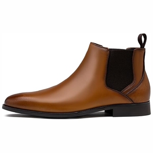 Chaussures en cuir noir de qualité supérieure à lacets et bout pointu avec finition polie, doublure respirante, antidérapantes pour le travail, les événements et les mariages - Product Image 3