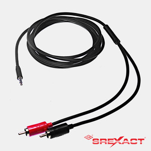 สายสัญญาณเสียง SREXACT แบบสเตอริโอ 3.5 มม. ต่อกับปลั๊ก RCA 2 ขั้ว แบบสายคู่บิดเกลียวหุ้มฉนวนพร้อมตัวนำทองแดงเปลือยและปลอกหุ้ม PVC - Product Image 6