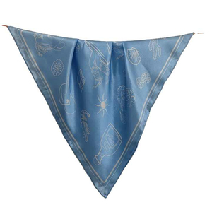 Custom Logo Printed <b>Silk</b> Satin <b>Square</b> Head <b>Scarf</b> Bandana-High Quality Outdoor Unisex Fashion Accessory All Season Use Multicolor - Product Image 3