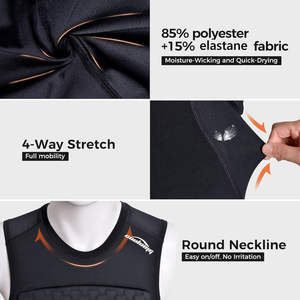 Maillot de football rembourré pour hommes adultes, protection de poitrine côtelée, sous-vêtement de compression, protection dorsale pour le rugby et le lacrosse - Product Image 4